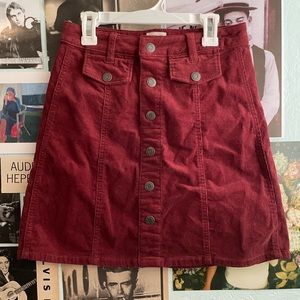 CORDUROY MINI SKIRT (SIZE 2)